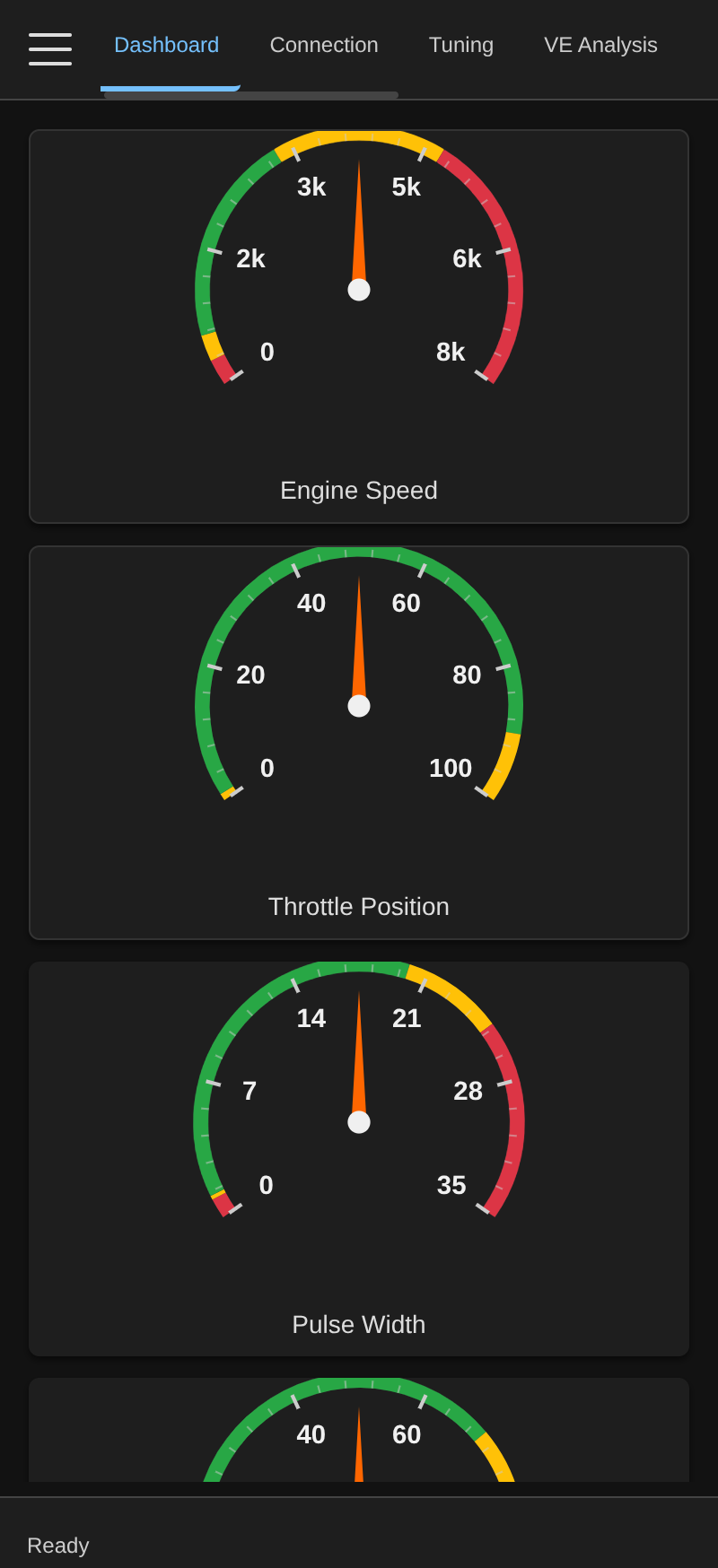 Dark dashboard