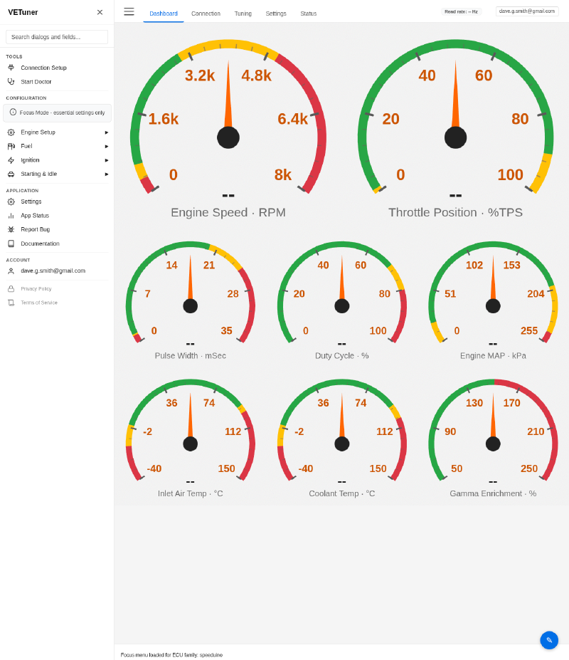 Initial Dashboard